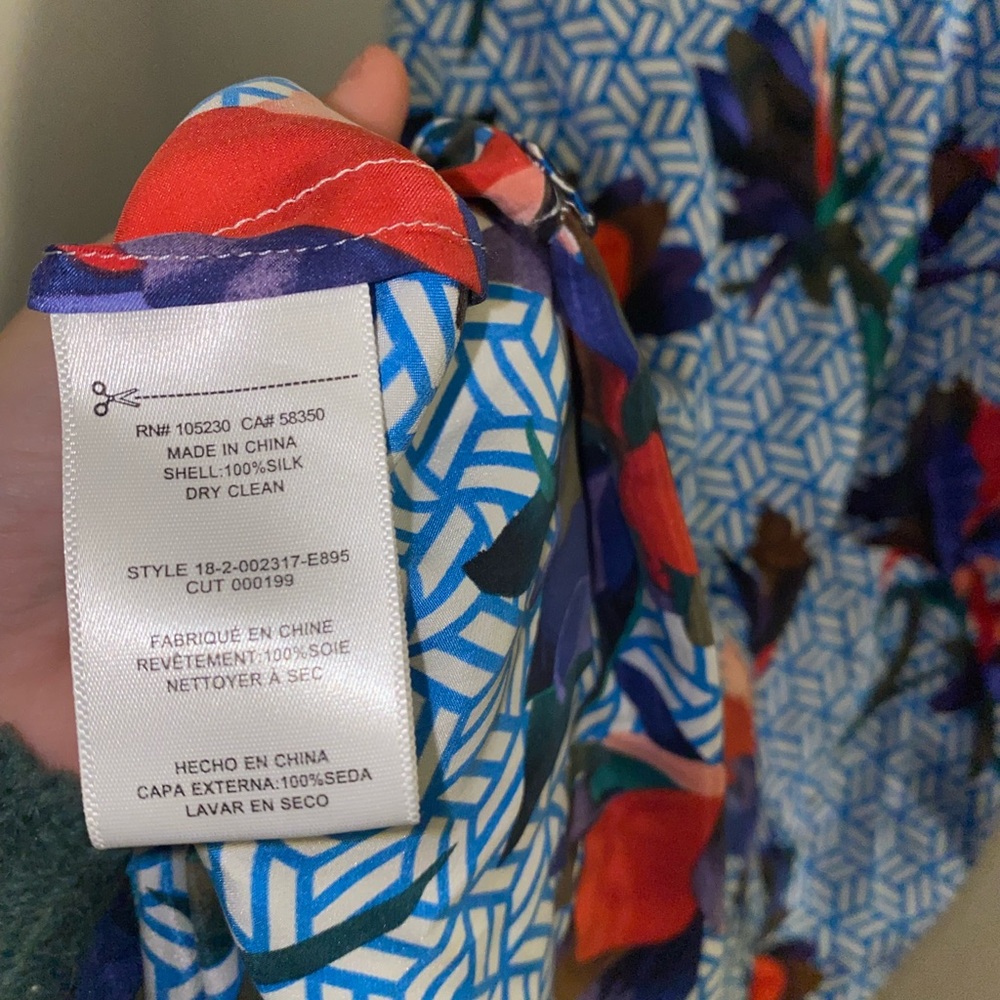 Equipment women’s size XS floral silk midi dress - Picture 8 of 9